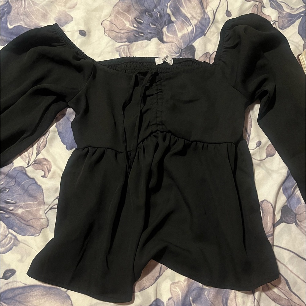 Small long sleeve babydoll top